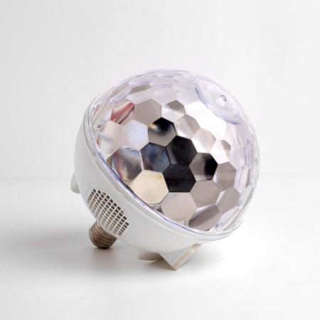 Light device "Crystal ball" 16 cm, E27, speaker, remote control, glow RGB-3