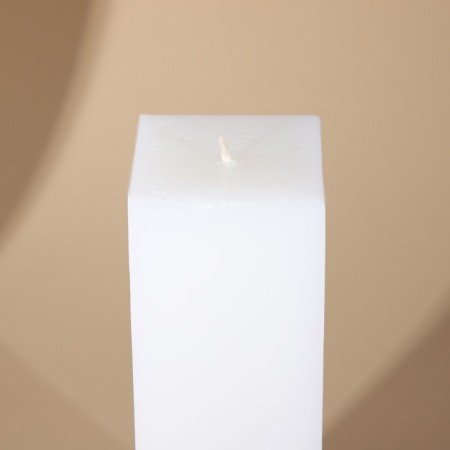 Interior candle white with concrete, 5 x 5 x17 cm-2
