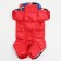 The jumpsuit printed with the lock on the back, size 12 (DS 28, OG 38, Osh 27 cm), red