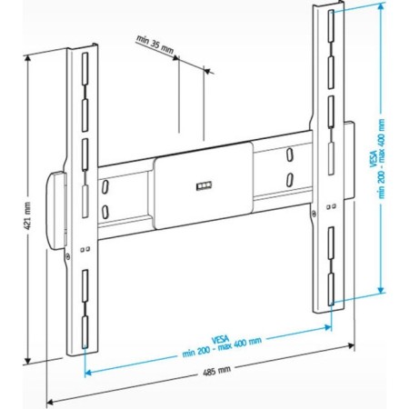 Holder bracket for LCD-F4611 Black 32-65 max. 40kg wall-mounted fixed-2
