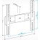 Holder bracket for LCD-F4611 Black 32-65 max. 40kg wall-mounted fixed