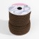 Cord twisted, d = 3 mm, 25 ± 1 m, brown color