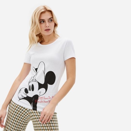 Minnie Fashionista T -shirt Minnie Mouse, White