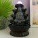 The desktop fountain from the network, backlight "Buddha in gray under waterfalls" 20.5x20.5x30 cm