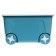 Children's box for toys cool, on wheels 50 liters, color blue bell