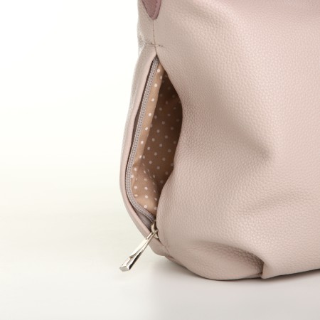 Women's bag with lightning, beige color-4