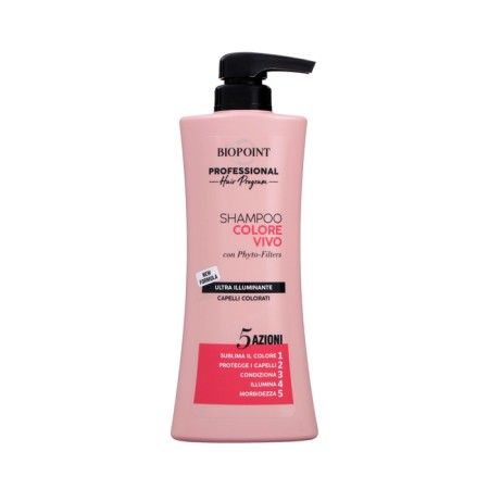 Biopoint Professional shampoo with phytos for dyed hair, 400 ml