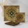 Diningral “Arabesque”, 7 items: 30 × 30 cm - 1 pc, 18 × 18 cm - 6 pcs, yellow color