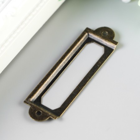 Frame archival metal bronze 2x6.2 cm-1