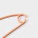 Shoulders - hangers for clothes with a lock on a hook, 39.5 × 20 cm, 5 pcs, color orange color