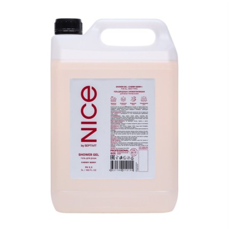 Shower gel Nice by Septivit Cherry Berry, 5 liters