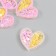 Shakeker for Akril's creativity "heart" with a glitter of 0.5x3.1x2.8 cm set 5 pcs