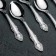 A set of teaspoons "Troika", h = 14 cm, thickness 1.5 mm, 6 pcs, silver color