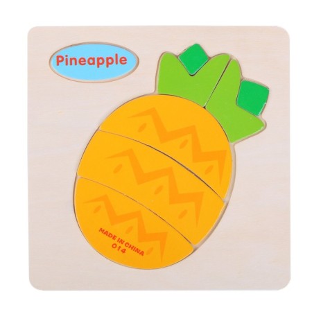 Children's wooden frames-lodges “Vegetables, berries, fruits” 15 × 15 × 0.5 cm, mix-7