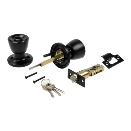 Latch 1203, with a key, matte black color-3