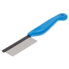 Comb Delight antistatic, 24 teeth 23 mm, plastic pen, black and blue