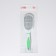 The comb is massage, ventilated, 6.5 × 23.5 cm, white/green color