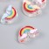 Busina Plastic "Summer breeze. Rainbow in the clouds" Gloss Mix 2.7x1.5x0.9 cm