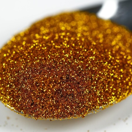 Food sparkles with small fraction are dark gold for cupcakes, cakes and drinks, 5 g.-2