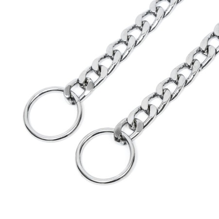Collar - Metallic a single strain, 65 cm, wire thickness 3.5 mm, flat link-2