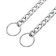 Collar - Metallic a single strain, 65 cm, wire thickness 3.5 mm, flat link