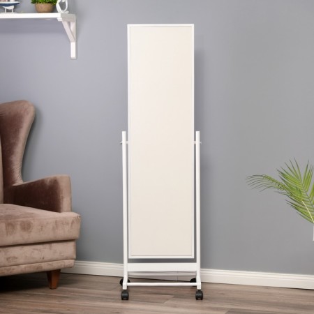 Floor mirror, 132x45 cm, white color-2