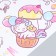 Sticker plastic interior color "cute unicorns" 60x90 cm