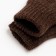 Double children's mittens, dark brown color, size 14 (6-9 years)