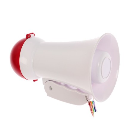 Megaphone manual RAD-02, 5 W, range up to 50 m, recording 10 sec, 3 modes, white-2