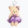 Suspension "Bear in a skirt with a rose", color mix