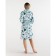 Women's bathrobe Ethel "Mint Mood" sleeve 3/4, size 42-44, waffle 200g/m2, 100% cotton