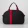 Sports bag with lightning, external pocket, long belt, black/red color
