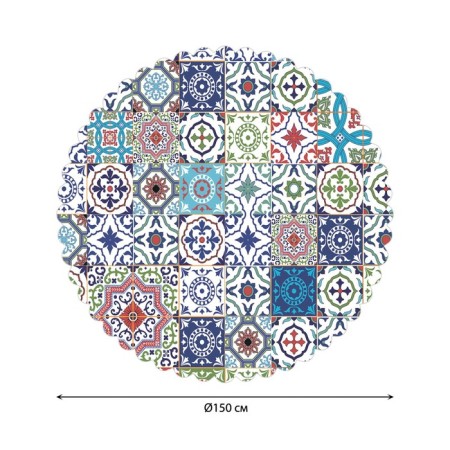 Tables on the table "Flower vibrations", round, Saten, d = 150 cm-1