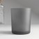 Bank for candles glass "Pure Nature" 220 ml gray, matte, translucent 7x7x8.4 cm