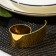 NOBLE napkin ring, 7.5 × 3.5 × 2.5 cm, gold color
