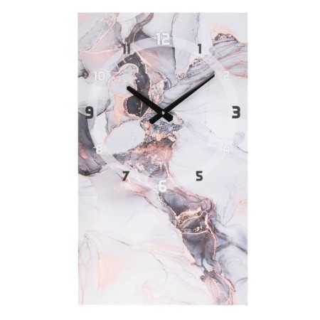 Carty watch is wall-mounted, interior "white marble", 35 x 60 cm, on canvas, silent-1