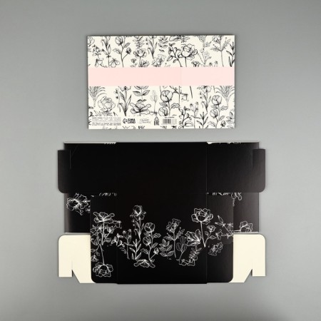 Gift folding box, packaging, “Be happy”, 14 x 14 x 8 cm-7