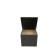 Puff with a lid and weighting, 400 × 400 × 420 mm, eco -leather, Marvel Grey color