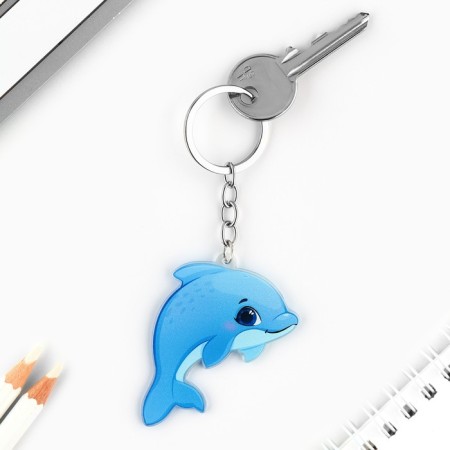 Key keychain children's "Dolphin", 3.5 x 10 cm-2