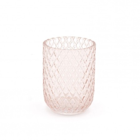 Jade cup, pink color transparent