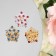 Brooch "Assorted" flowers, color mix (indivisible packing 12 pcs., Price per pcs.)