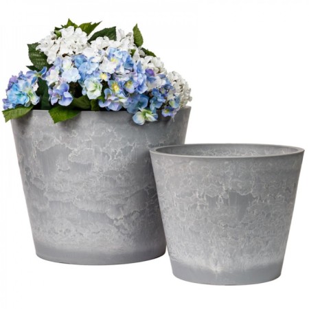 Kashpo for flowers and plants, 30l light gray 41x41x33cm-1
