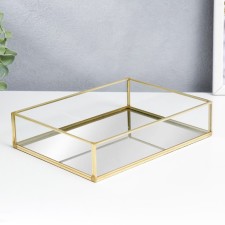 Standing interior glass with a “rectangular” mirror 4.5x15x20 cm