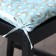 Siddle on the chair Ethel "Flowers" cental blue, 40x40 cm, 100% p/e