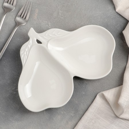 Menzhitsa ceramic 2 cells “Pear”, 25 × 19 × 3 cm-1
