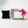Gift box for the clock "Raspberry", 9 × 9, white-pink color