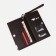 Men's purse with lightning, a section on a magnet, with a pen, brown color