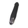 Vibrator Mystim Real Deal Neal with electrical stimulation, 16.5 cm, silicone, black color
