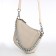 Bag Women's Cross-Bodi with a zipper, milk color