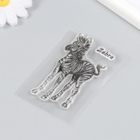 Stamp for creativity Silicon "Zebra" 9x6 cm-1